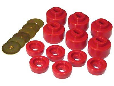 Prothane 07-14 Chevy Silverado Body Mount 12 Bushing Kit - 7-147