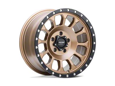 Pro Comp Rockwell Matte Bronze with Black Lip Wheel; 17x8; 0mm Offset