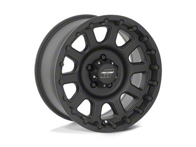 Pro Comp Bandido Flat Black Wheel; 18x9; 0mm Offset; 8x170mm Bolt Pattern; 125.10mm Hub Bore
