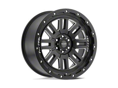 Pro Comp Cognos Satin Black Milled Wheel; 17x9; -6mm Offset