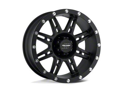 Pro Comp Stryker Flat Black Wheel; 17x9; -6mm Offset