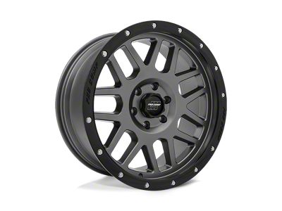 Pro Comp Vertigo Dark Gray with Black Lip Wheel; 20x9; -12mm Offset