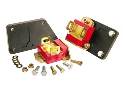 Prothane Chevy LS1 Motor Mount Adapter Kit - Red - 7-519