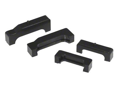 Prothane 88-98 Chevy Truck Big Block Radiator Insolators - Black - 7-1714-BL