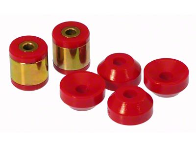 Prothane 96-00 Honda Civic Upper/Lower Rear Shock Bushing - Red - 8-904