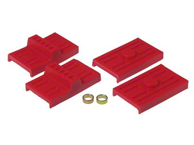 Prothane 70-81 GM Upper/Lower Spring Pad Multi - Red - 7-1709