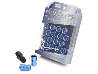 Project Kics 12x1.25 Monolith T1/06 Lut Nut Set - Blue - WMN03U