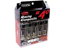 Project Kics 12x1.25 R40 Lug Nuts - Black 16+4 Locks - KRC13K