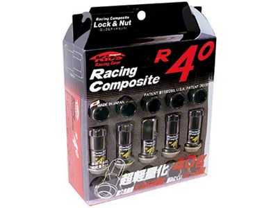 Project Kics 12x1.25 R40 Lug Nuts - Black 16+4 Locks