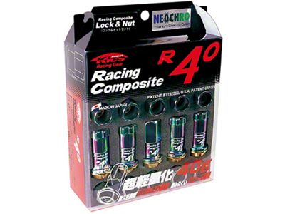 Project Kics 12x1.25 R40 Lug Nuts - Neo Chrome 20pcs