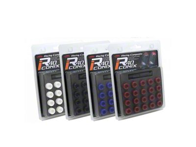 Project Kics 14X1.50 Neochrome R40 Lug Nuts Blue Cap - WRIA14NU