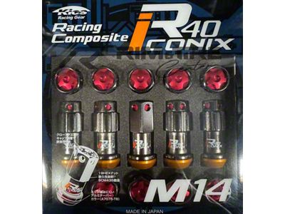 Project Kics R40 Iconix 14x1.50 Classical Lock & Lug Nuts - WRIA14CR