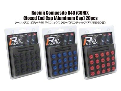 Project Kics R40 Iconix Aluminum Cap Set 14x1.50 Red - WCIA4R