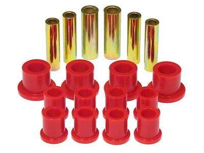 Prothane 04-06 Ford F150 Rear Leaf Spring Bushings - Red - 6-1055