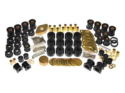 Prothane 07-11 Jeep Wrangler Total Kit - Black - 1-2017-BL