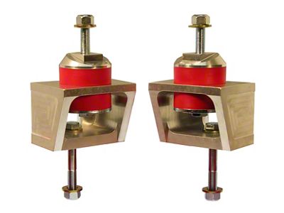 Prothane 10 Chevy Camaro Motor Mount Insert - Red - 7-518