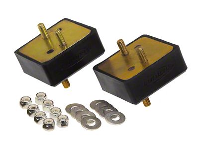Prothane 67-92 Jeep V8 Motor Mounts - Black - 1-503-BL
