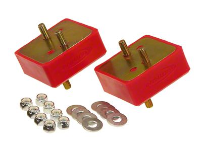 Prothane 67-92 Jeep V8 Motor Mounts - Red - 1-503