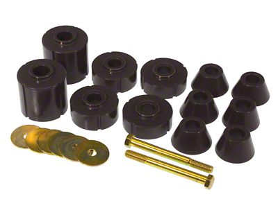 Prothane 73-80 GM Body Mount 12 Bushing Kit - Black - 7-104-BL