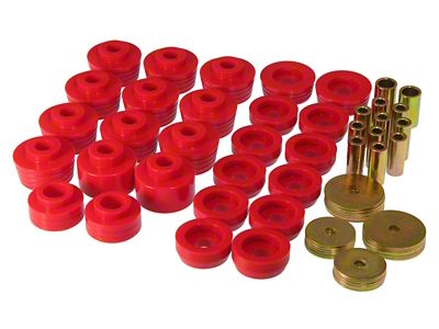 Prothane 78-88 GM Various Body Mount Kit - Red - 7-132