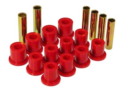Prothane 80-96 Ford Spring & Shackle Bushings - Red - 6-1007