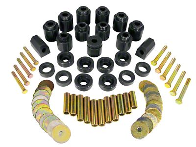 Prothane 87-96 Jeep YJ 1in Lift Body Mount Kit - 1-113-BL