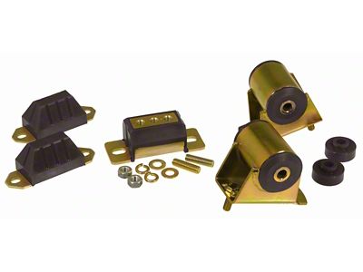 Prothane 87-96 Jeep YJ Drivetrain Kit - Black - 1-1902-BL