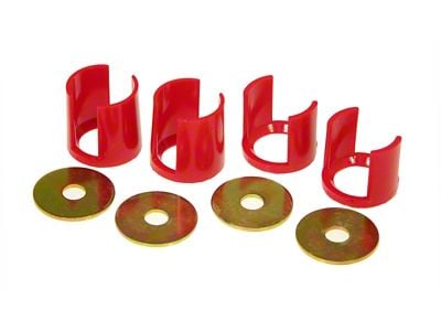 Prothane 89-94 Nissan 240SX Rear Subframe Inserts - Red - 14-102
