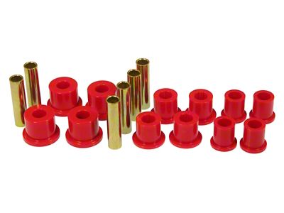 Prothane 89-95 Ford Ranger Spring & Shackle Bushings - Red - 6-1018
