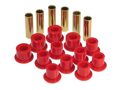 Prothane 98-08 Ford Ranger Rear Leaf Spring Bushings - Red - 6-1027
