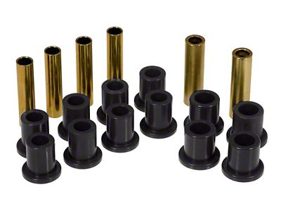 Prothane Dodge Dakota Rear Spring & Shackle Bushings - Black - 4-1007-BL
