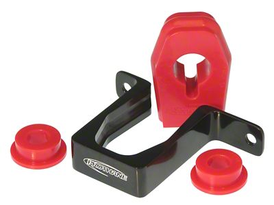 Prothane Ford Mustang Shifter Bushings w/ Billet Bracket - Red - 6-1613
