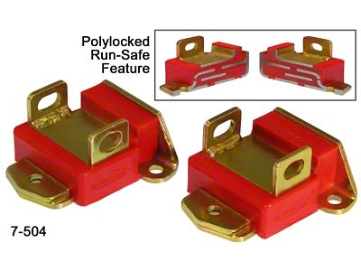 Prothane GM Motor Mounts - Type A Short - Red - 7-504