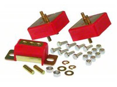 Prothane Jeep Motor & Trans Mount Kit - Red - 1-1905