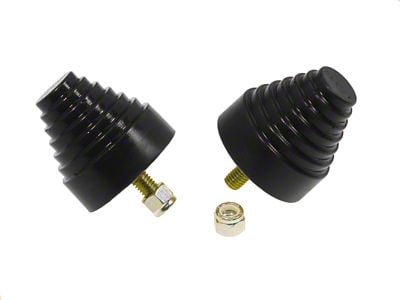 Prothane Universal Bump Stop 2-1/4X2-1/4 Cone w/Stp - Black - 19-1318-BL