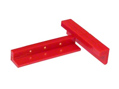 Prothane Universal Vice Pads Soft Jaw Kit - Red - 19-1450