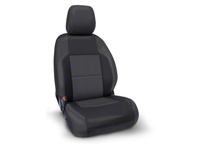 PRP 2016+ Toyota Tacoma Front Seat Covers Pair - Black/Grey - B053-03