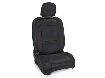 PRP 2018+ Jeep Wrangler/4Door/Gladiator/Non-Rubicon Front Seat Covers Pair - Black w/ - B039-01