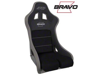 PRP Bravo Composite Seat- Black/Grey Silver Outline/Bravo Silver- Silver - A4502-203