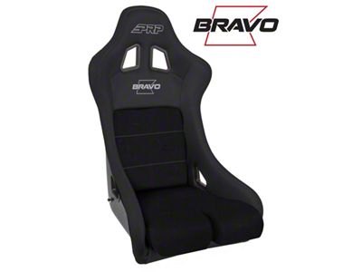 PRP Bravo Composite Seat- Black Silver Outline/Bravo Silver- Black - A4502-201