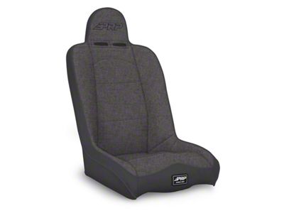 PRP Daily Driver High Back Suspension Seat; All Gray (Universal; Some Adaptation May Be Required)