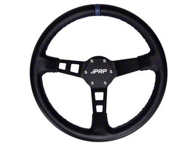PRP Deep Dish Leather Steering Wheel- Blue - G111