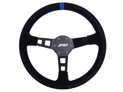 PRP Deep Dish Suede Steering Wheel- Blue - G121
