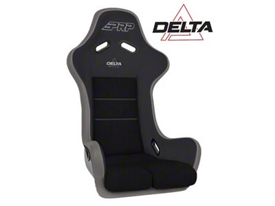 PRP Delta Composite Seat- Black/Grey Silver Outline/Delta Silver- Silver - A37F-203