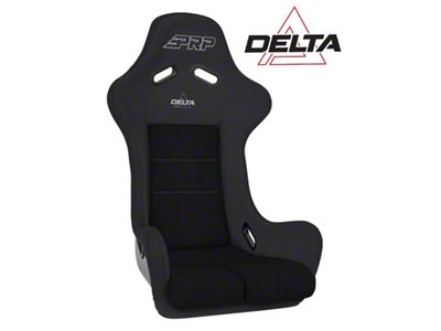 PRP Delta Composite Seat- Black Silver Outline/Delta Silver- Black - A37F-201
