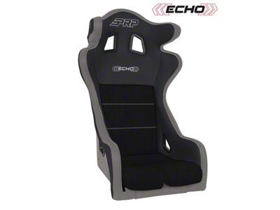 PRP Echo Composite Seat- Black/Grey Silver Outline/Delta Silver- Silver - A38-203