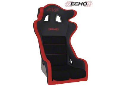 PRP Echo Composite Seat- Black/Red Red Outline/Delta Red- Red - A38-237