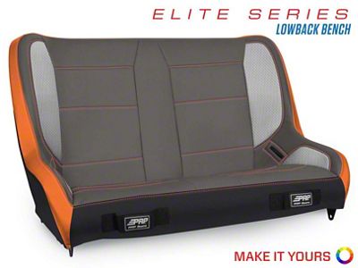 PRP Elite Series Low Back Rear Suspension Bench Seat 36-39In. - A9212