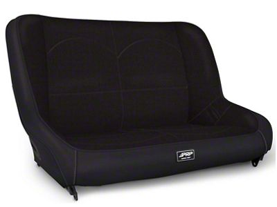 PRP Jeep CJ7/YJ Low Back Rear Bench - Black - A3610-36-50