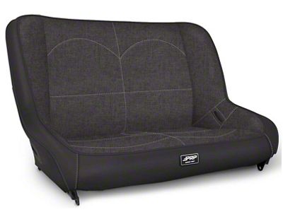 PRP Jeep CJ7/YJ Low Back Rear Bench - Grey - A3610-36-54